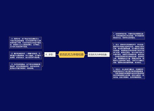 肌性肌无力体格检查