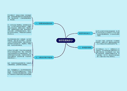 缺牙危害知多少