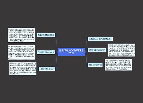 肠造口病人心理护理注意五点