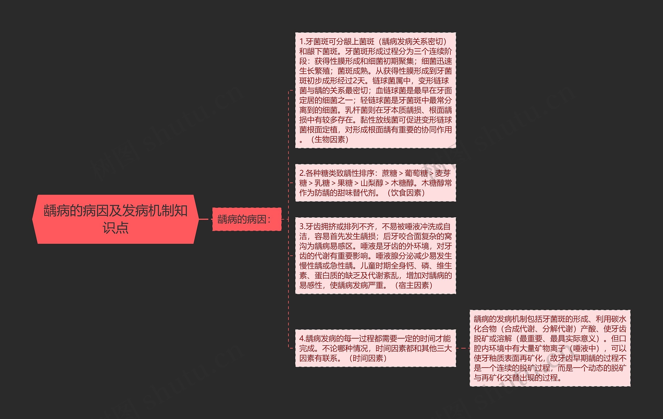 龋病的病因及发病机制知识点