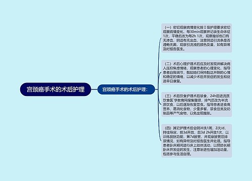 宫颈癌手术的术后护理