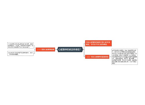 心脏骤停的病因有哪些？