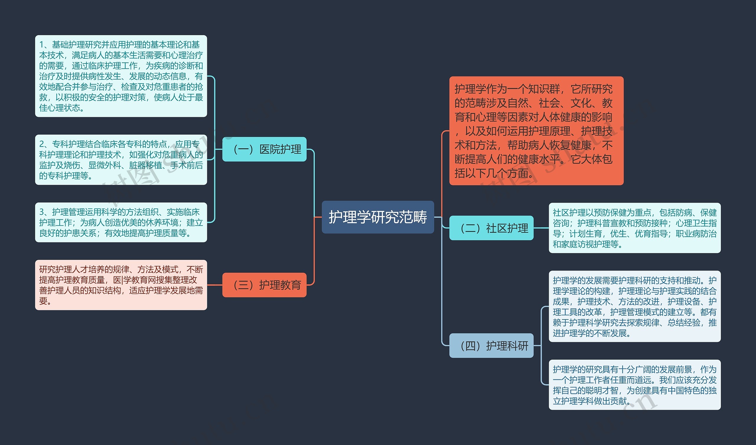 护理学研究范畴