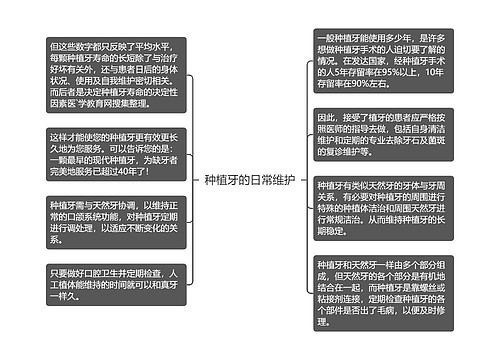 种植牙的日常维护