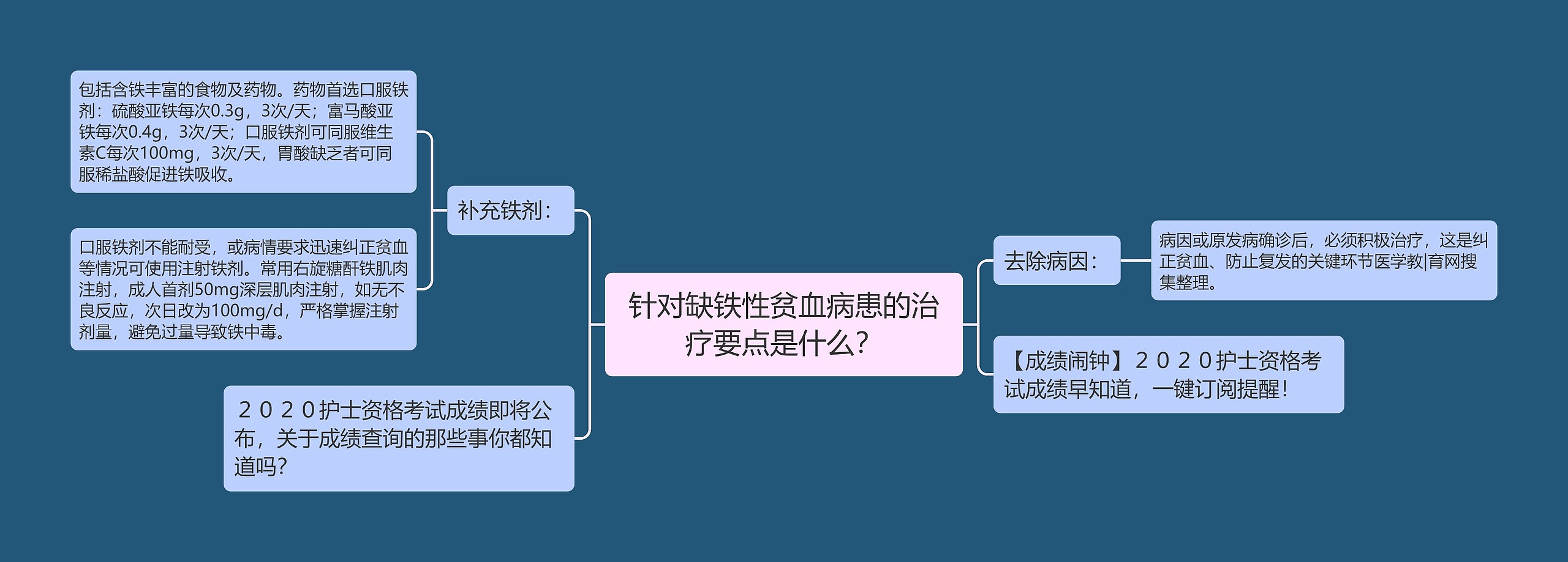 针对缺铁性贫血病患的治疗要点是什么？