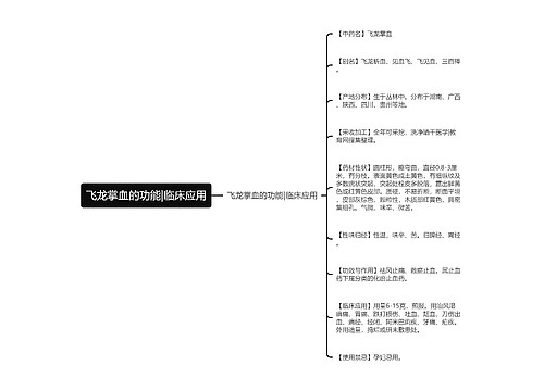 飞龙掌血的功能|临床应用