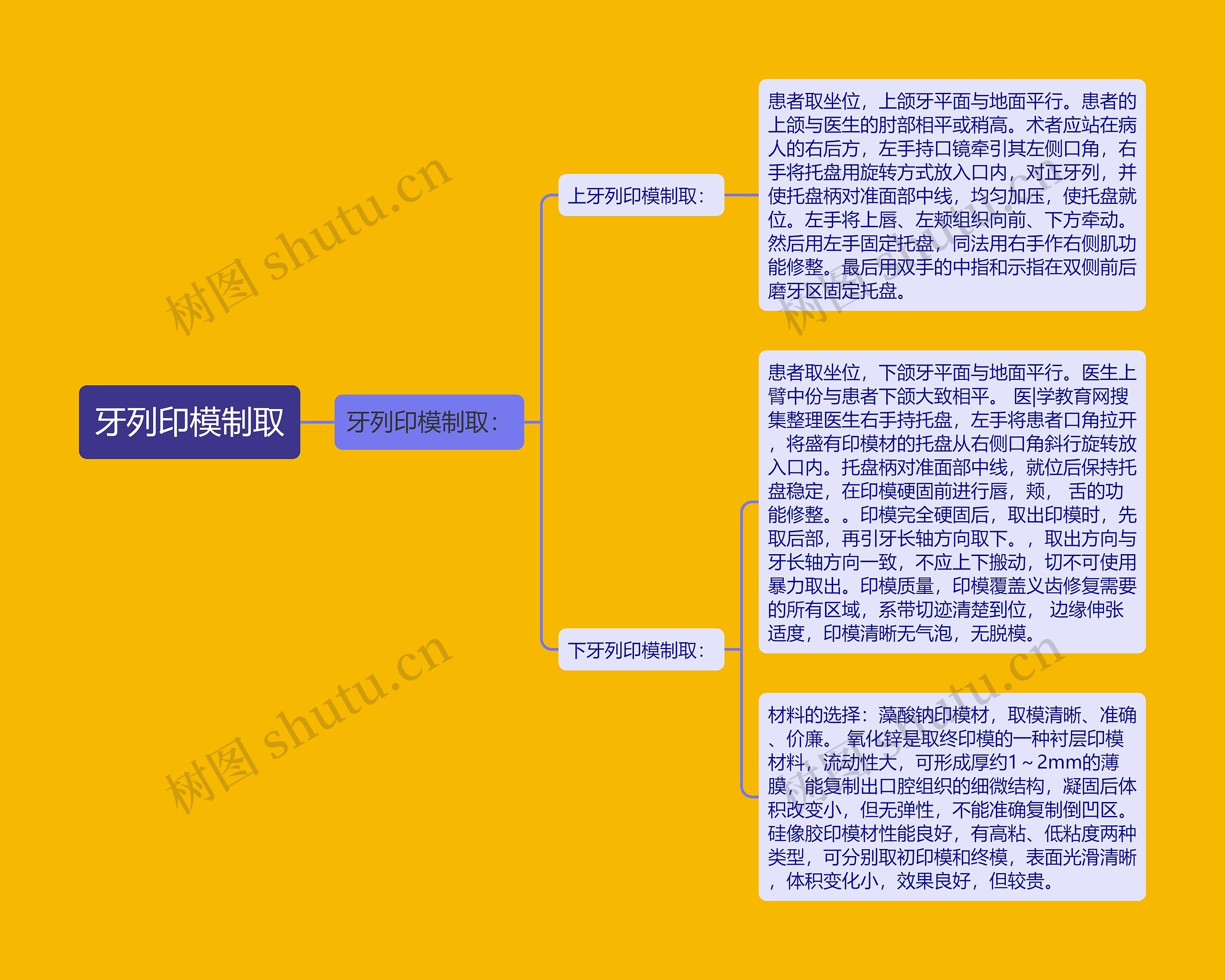 牙列印模制取思维导图