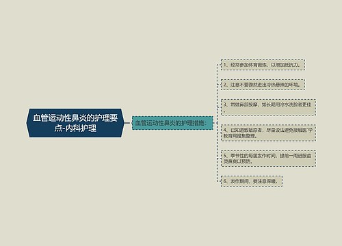 血管运动性鼻炎的护理要点-内科护理