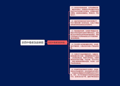 农药中毒者急救举措