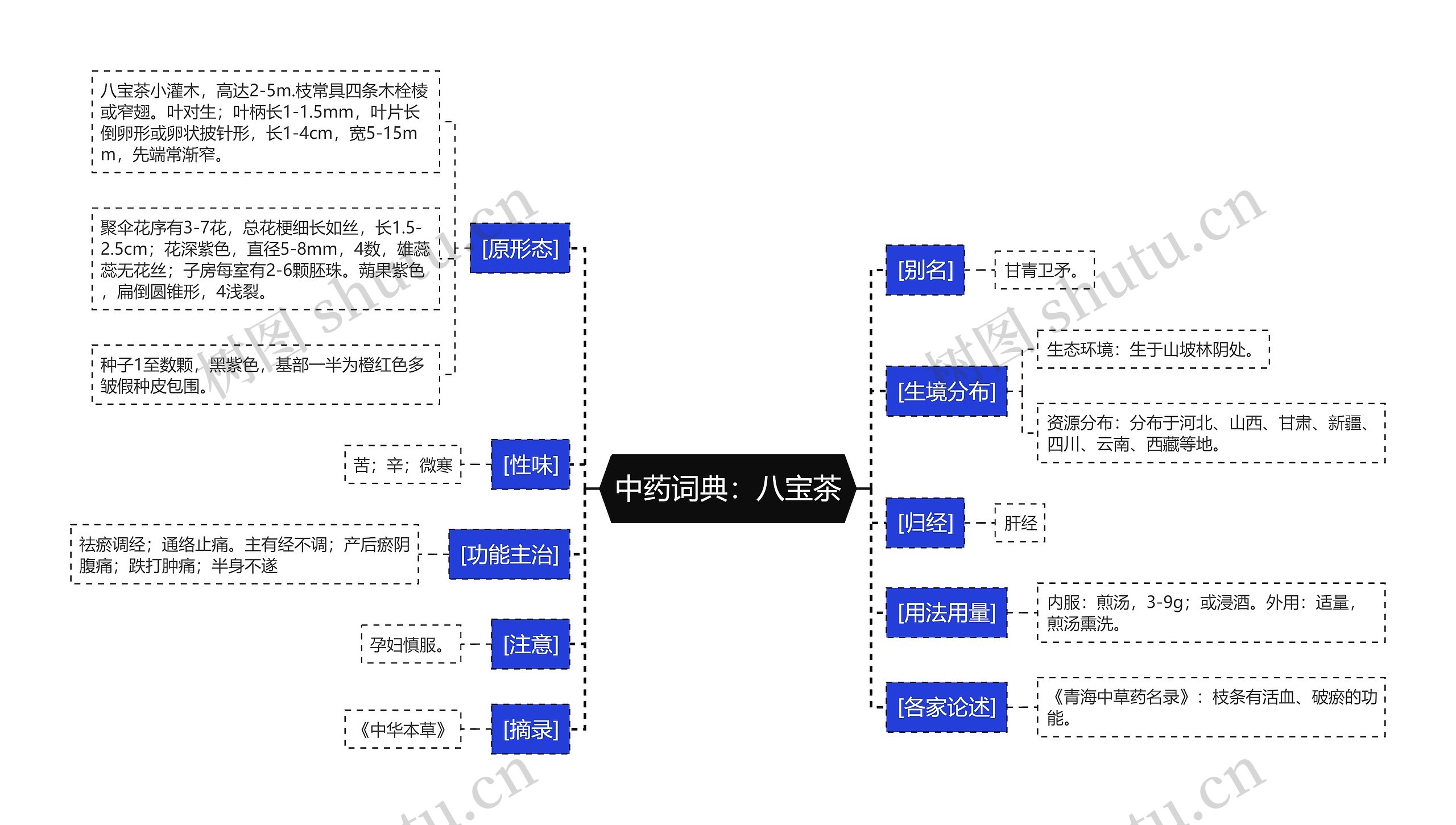 中药词典：八宝茶