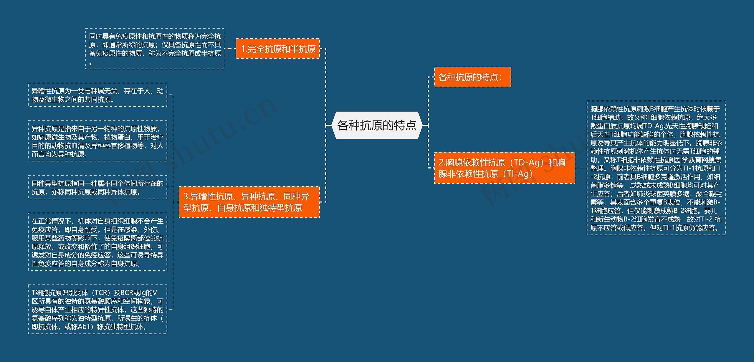 各种抗原的特点思维导图