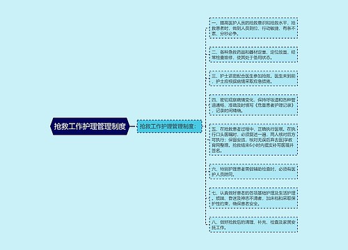 抢救工作护理管理制度