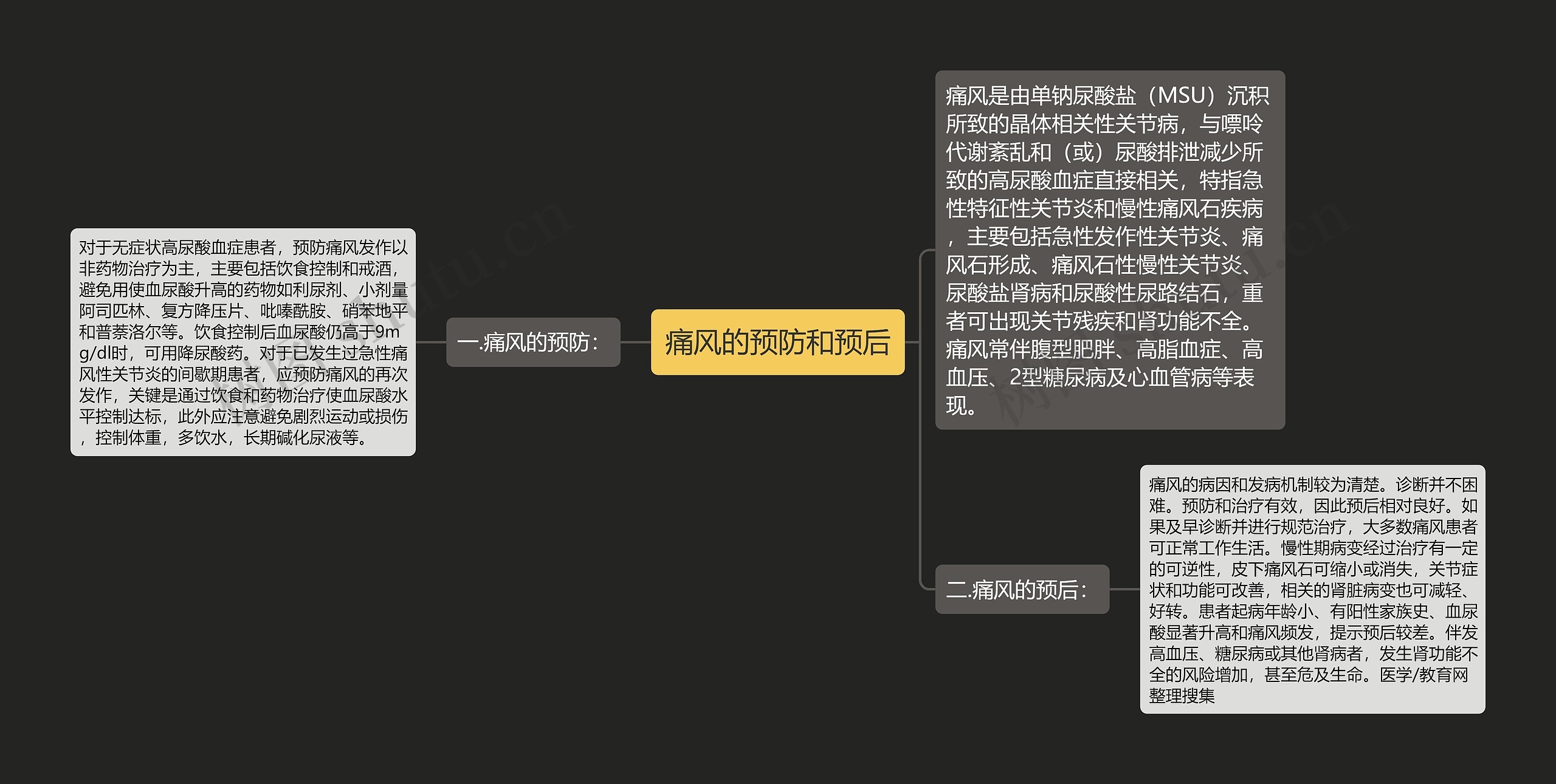 痛风的预防和预后