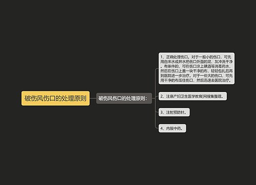 破伤风伤口的处理原则