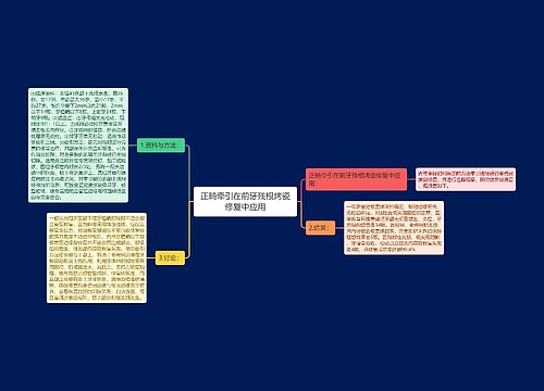 正畸牵引在前牙残根烤瓷修复中应用