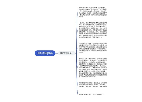 骨折原因|分类