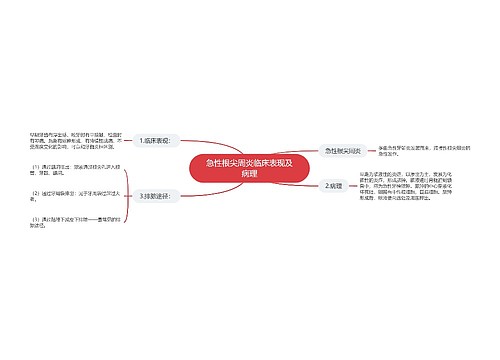 急性根尖周炎临床表现及病理