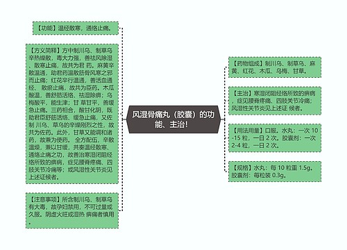 风湿骨痛丸（胶囊）的功能、主治！