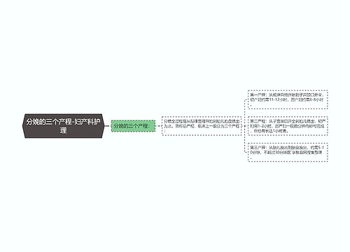 分娩的三个产程-妇产科护理