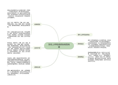 急性上呼吸道感染病因病理