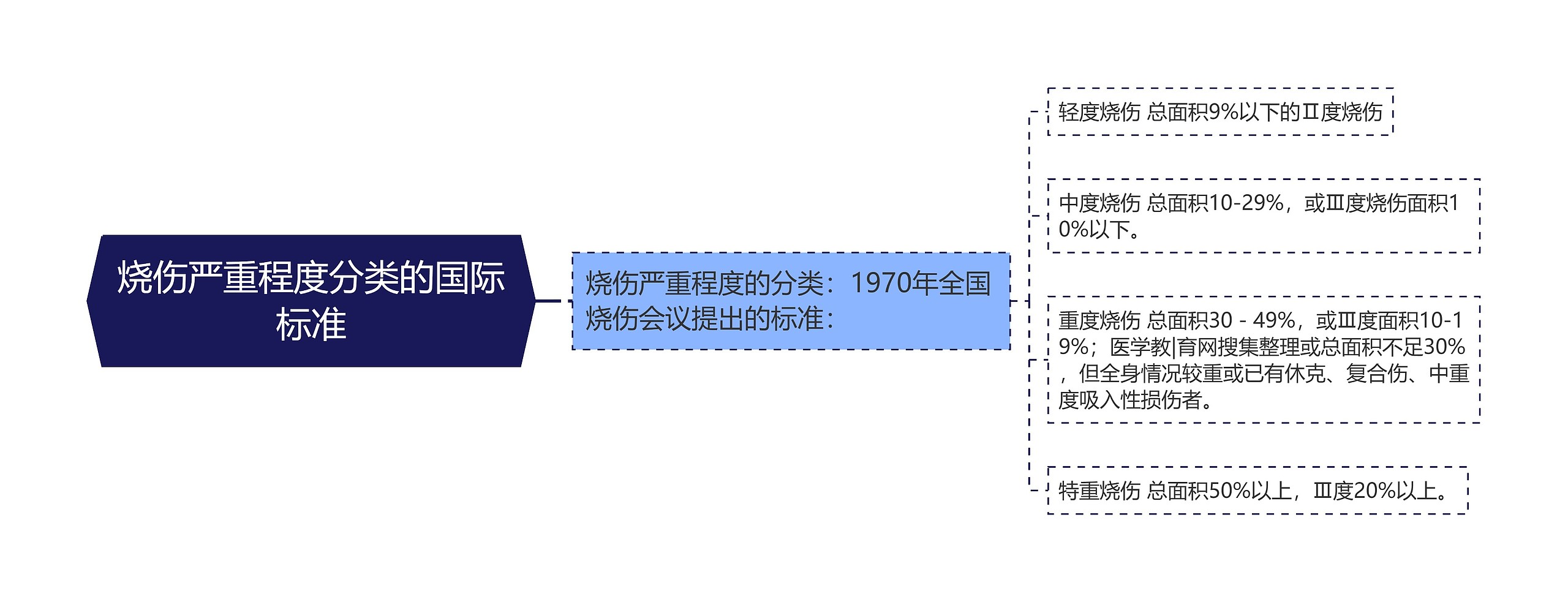 烧伤严重程度分类的国际标准