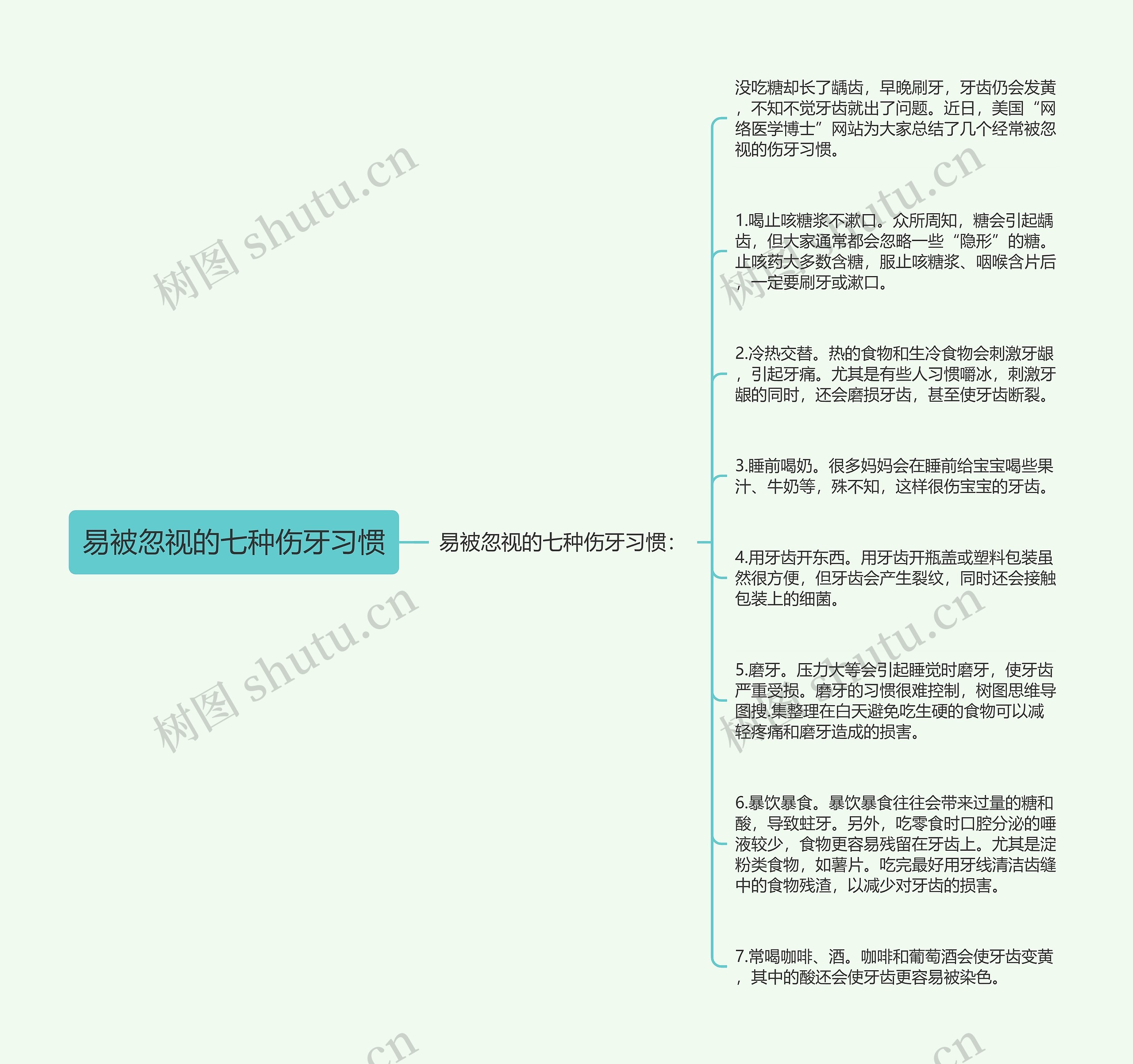 易被忽视的七种伤牙习惯