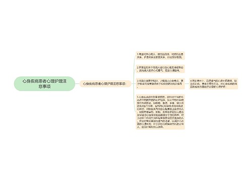 心身疾病患者心理护理注意事项