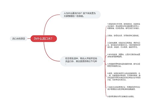 为什么流口水？