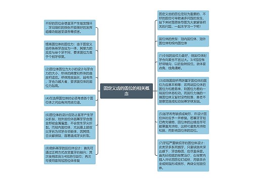 固定义齿的固位的相关概念