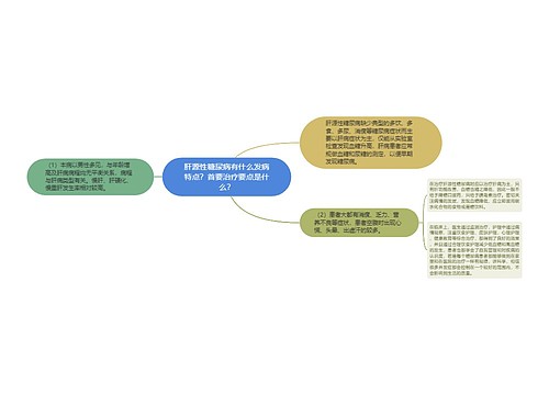 肝源性糖尿病有什么发病特点？首要治疗要点是什么？