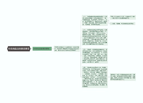 针灸刺血法的禁忌事项