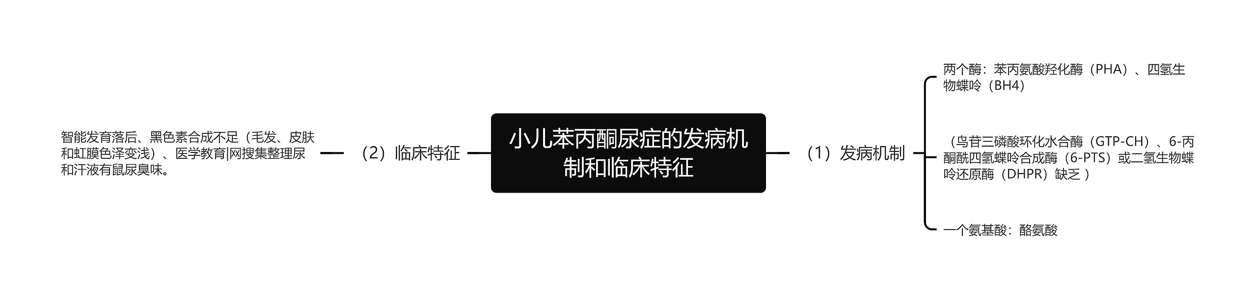 小儿苯丙酮尿症的发病机制和临床特征