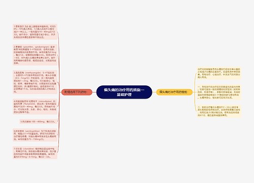 偏头痛的治疗用药措施—基础护理