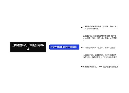 过敏性鼻炎日常的注意事项