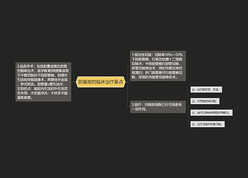 胆囊癌的临床治疗要点