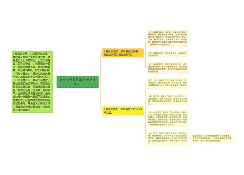 女性生殖系统解剖考点多吗？