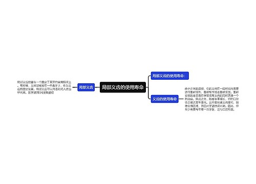 局部义齿的使用寿命