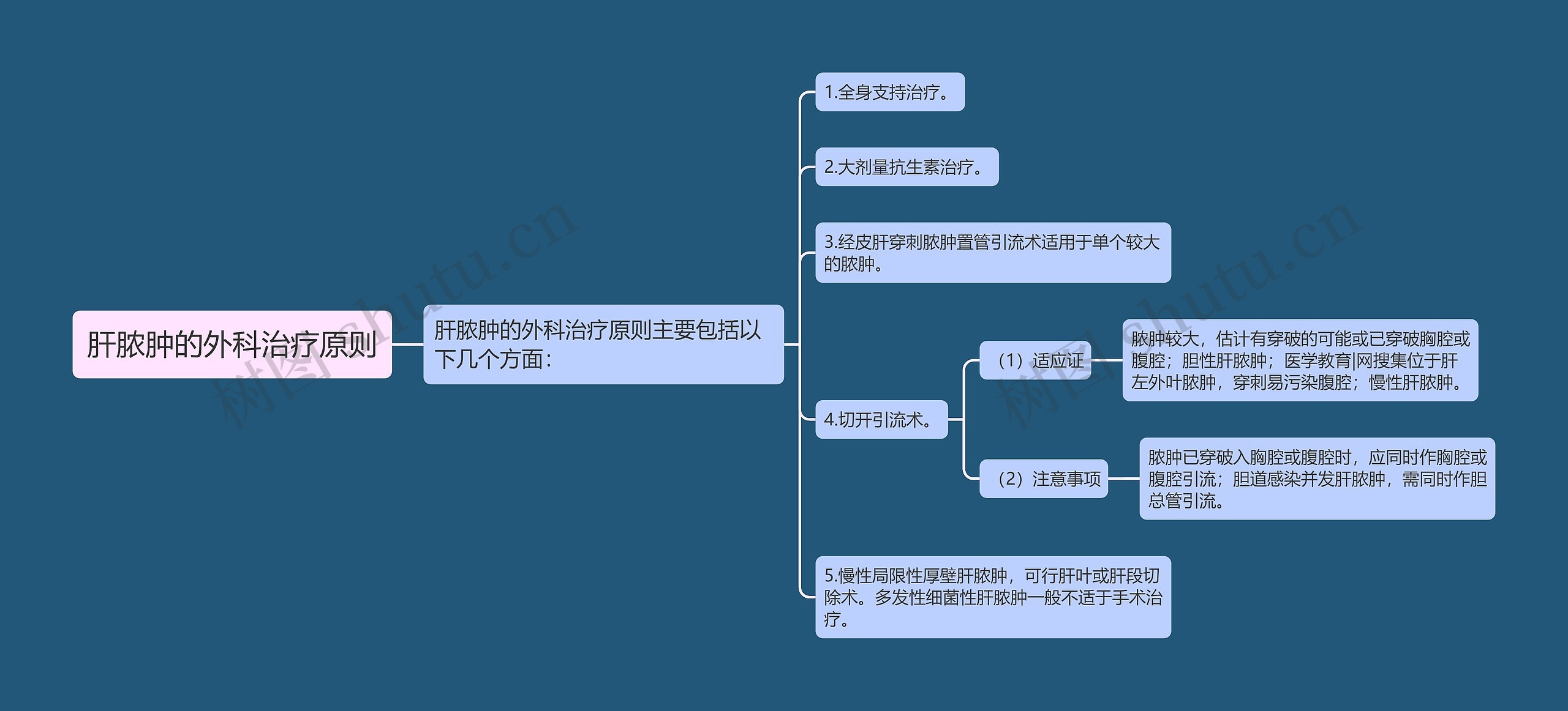 肝脓肿的外科治疗原则