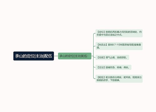 承山的定位|主治|配伍
