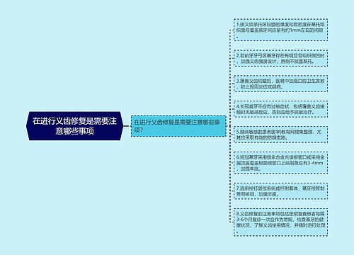 在进行义齿修复是需要注意哪些事项