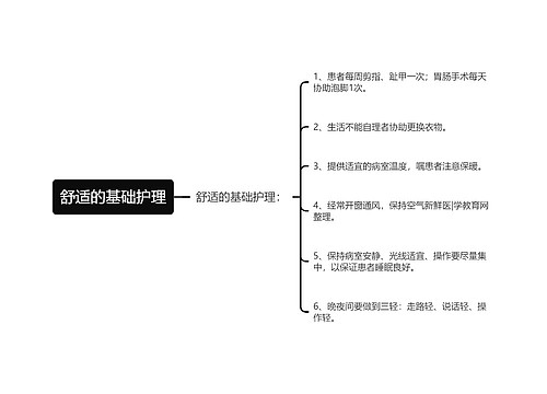 舒适的基础护理