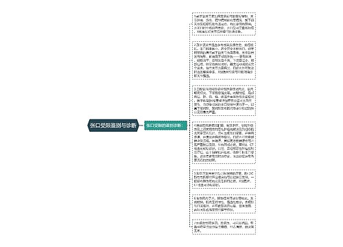 张口受限鉴别与诊断