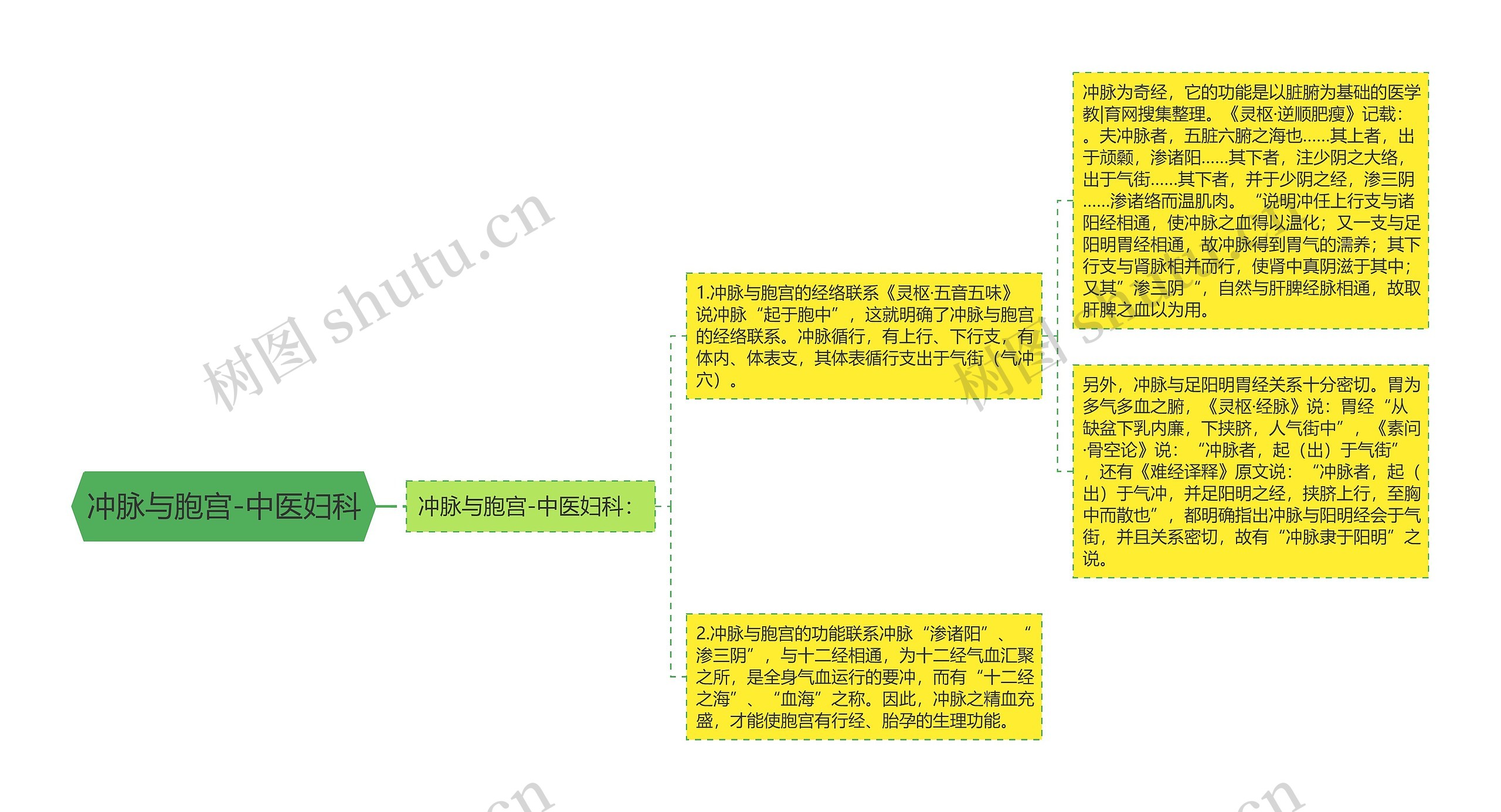 冲脉与胞宫-中医妇科思维导图