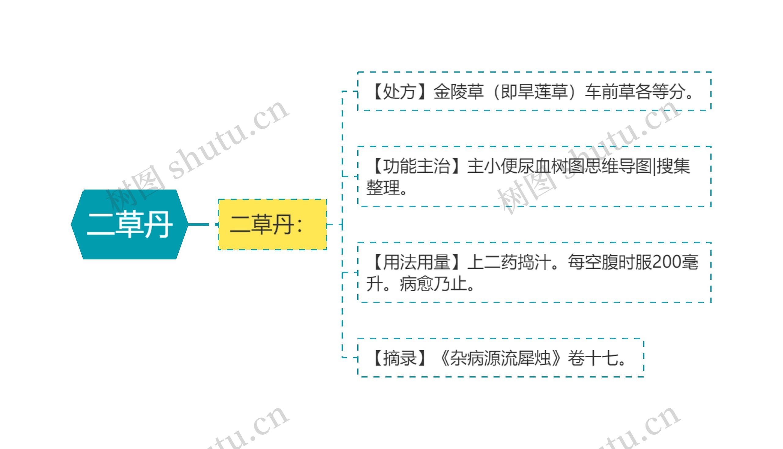 二草丹思维导图