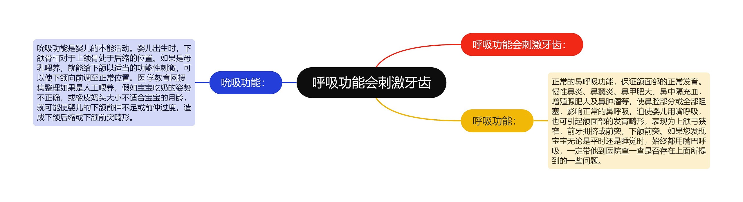 呼吸功能会刺激牙齿