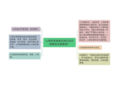 心律失常患者日常生活中有哪些注意事项？