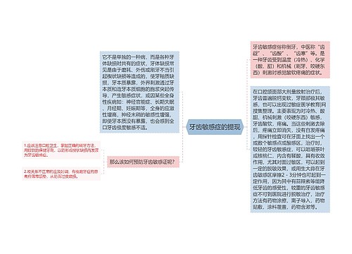 牙齿敏感症的提现