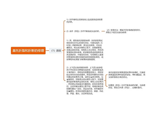 基托折裂和折断的修理