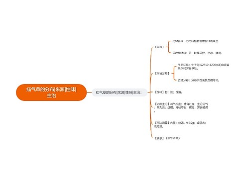 疝气草的分布|来源|性味|主治