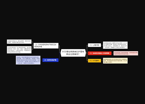 针对慢性病患者的护理有哪些注意事项？